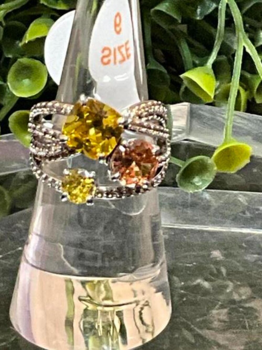 Ring Bomb Party RBP6679 Yellow Topaz